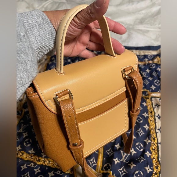 Polene Tan and Cream Mini Bag - Picture 5 of 11